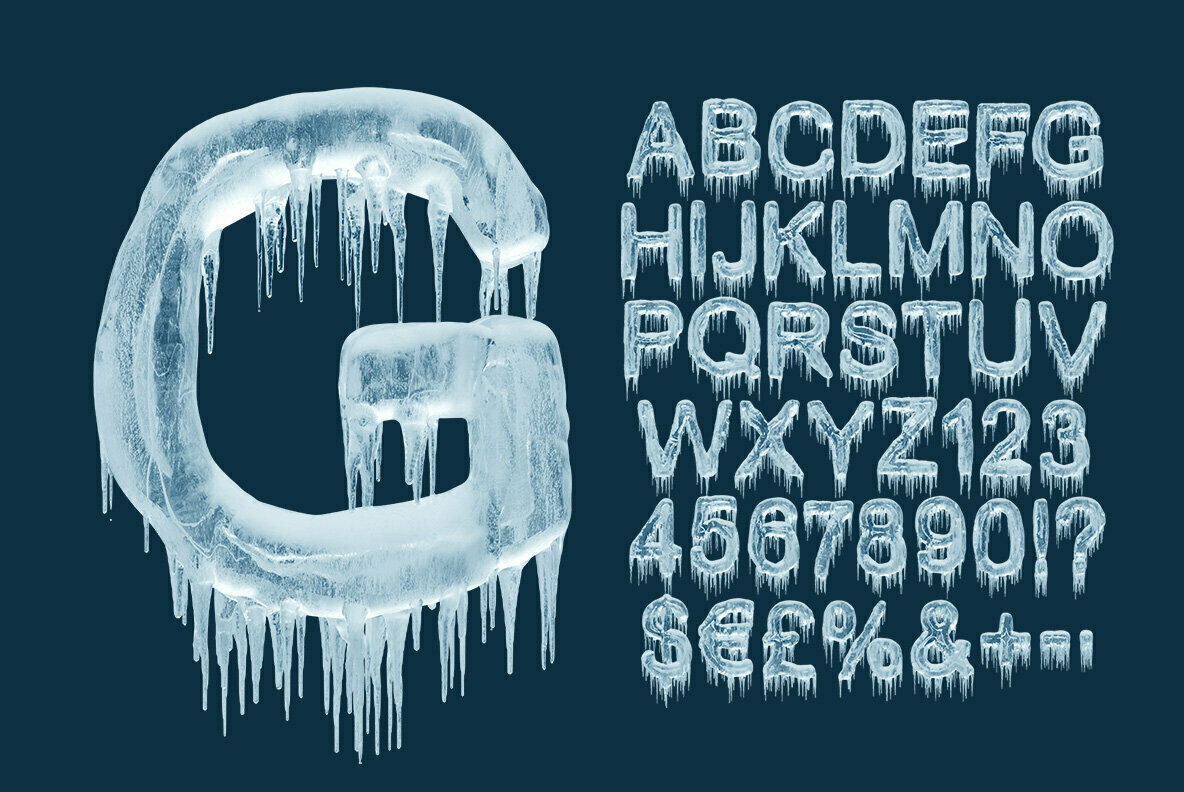 Ice Age SVG Font 2