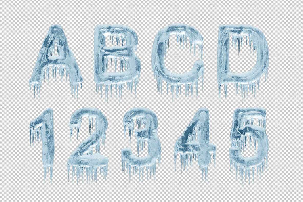 Ice Age SVG Font 9