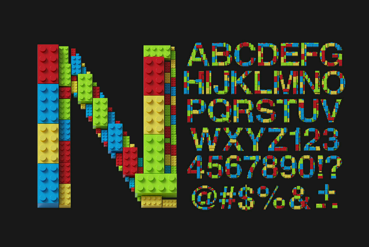 Lego Scatter SVG Font 2