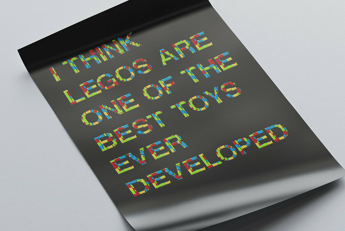 Lego Scatter SVG Font 4