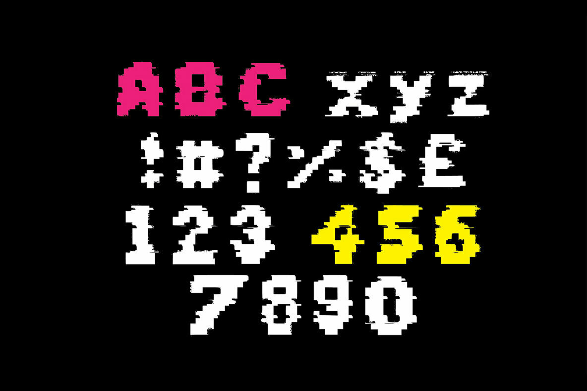 Big Glitch Font 2