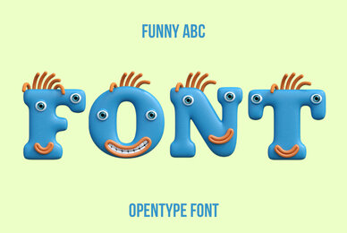 Funny ABC SVG Font
