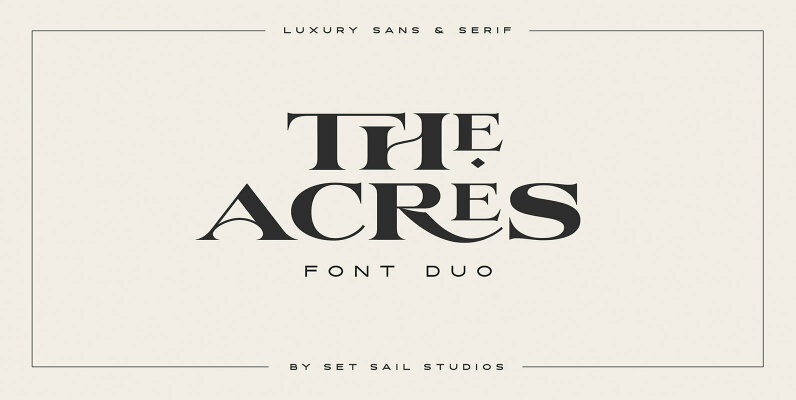 The Acres Font Duo