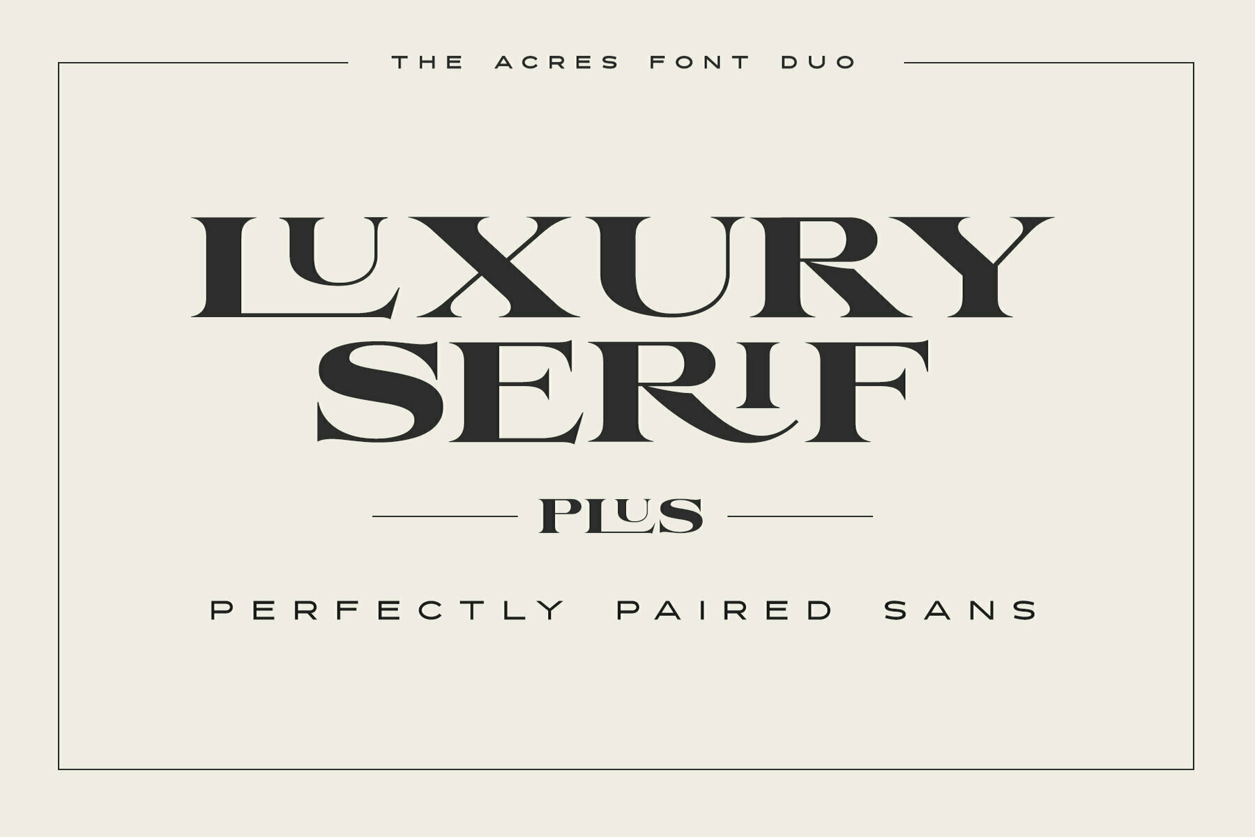 The Acres Font Duo