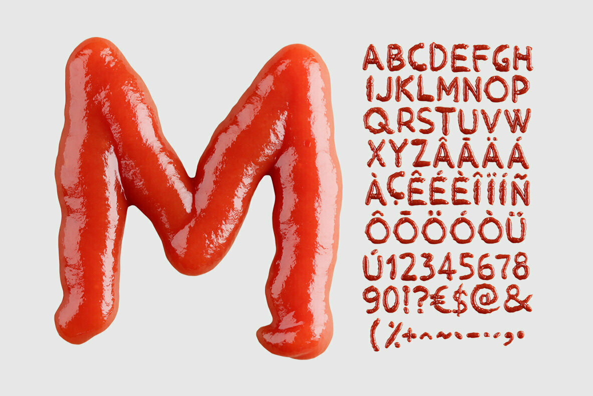 Ketchup SVG Font Ketchup SVG Font