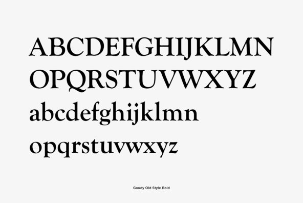 Goudy Old Style Goudy Old Style