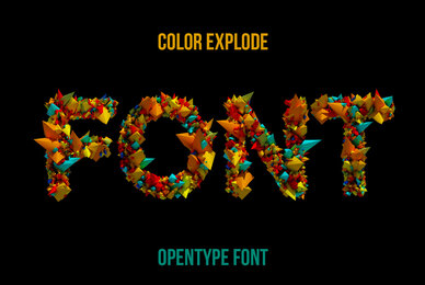 Color Explode SVG Font