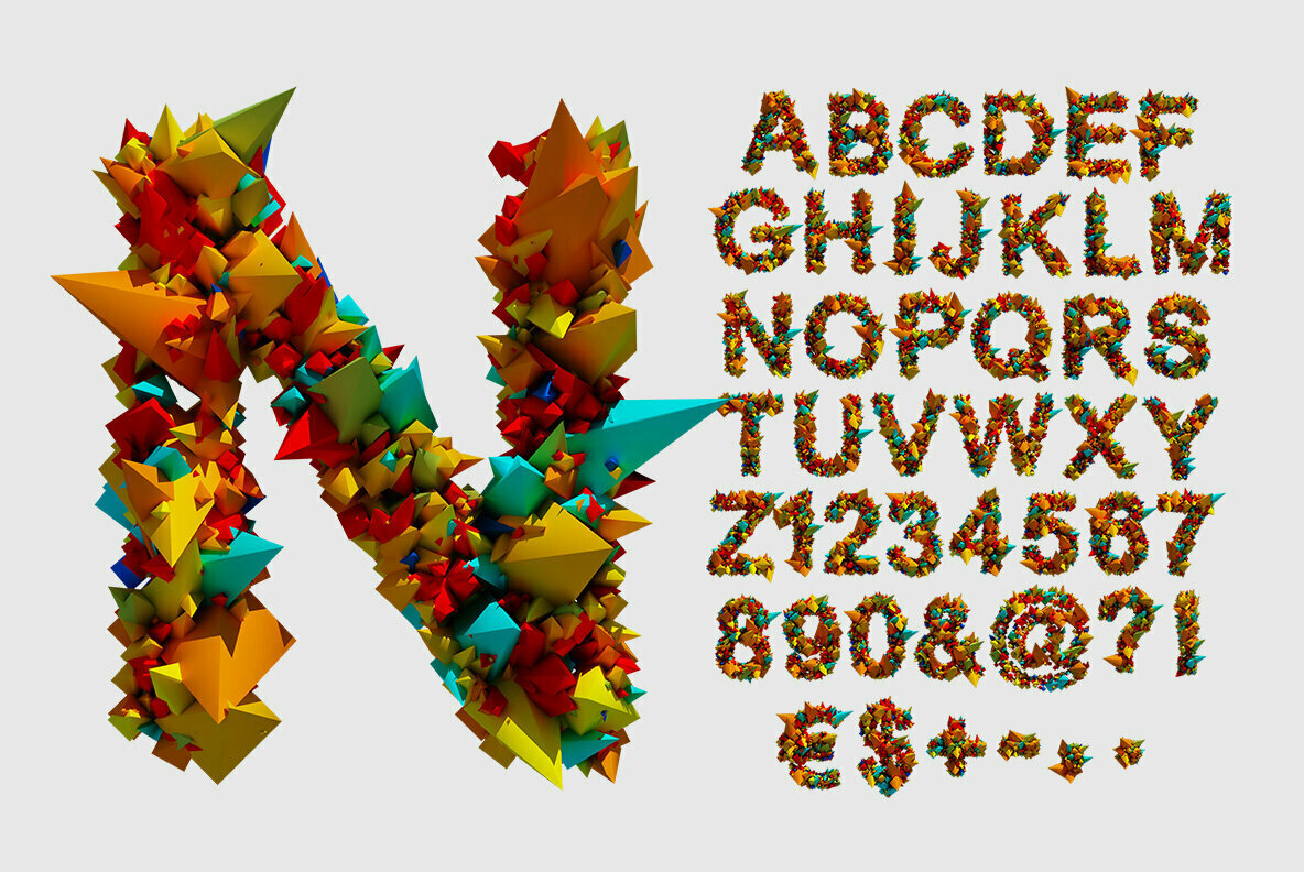 Color Explode SVG Font 2