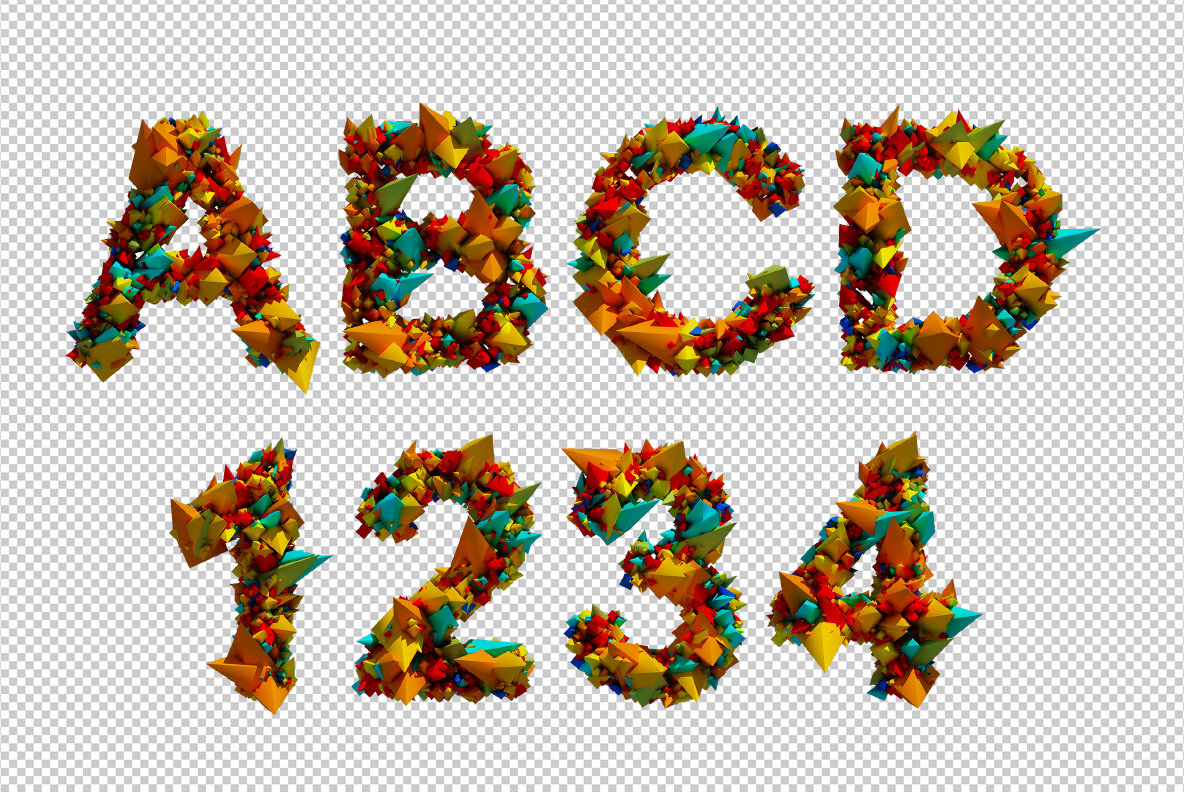Color Explode SVG Font 10