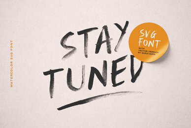 Stay Tuned   SVG Font