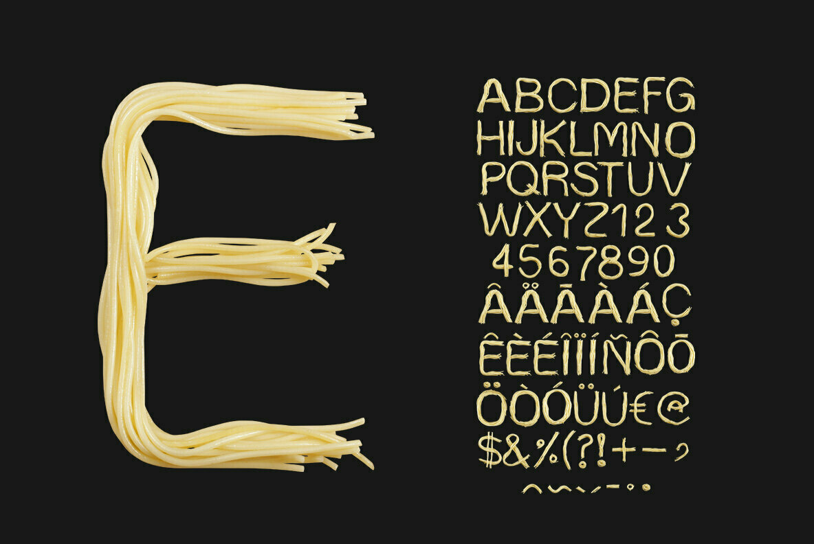 Spaghetti SVG Font 2