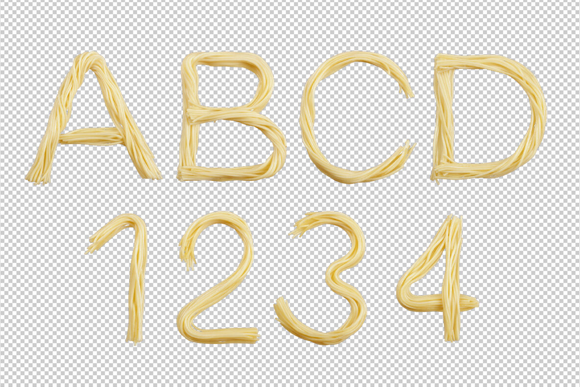 Spaghetti SVG Font 9