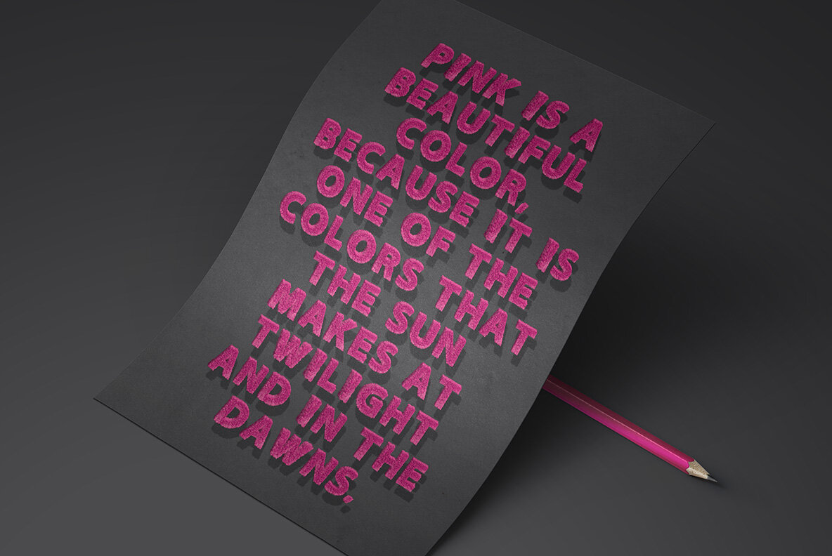 Fur Pink SVG Font 8