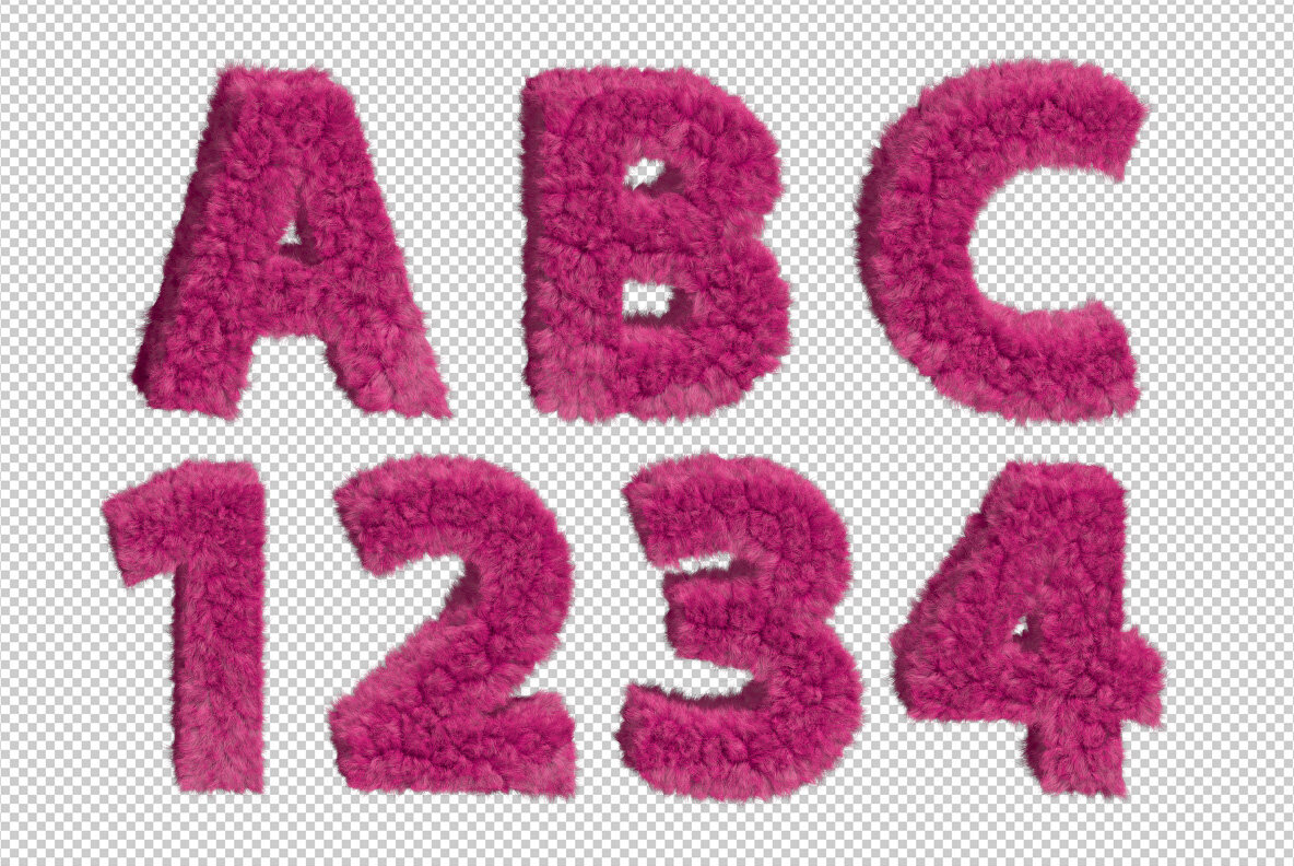 Fur Pink SVG Font 9