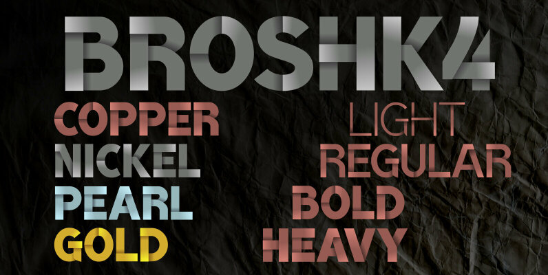 BroshK4 Color Font