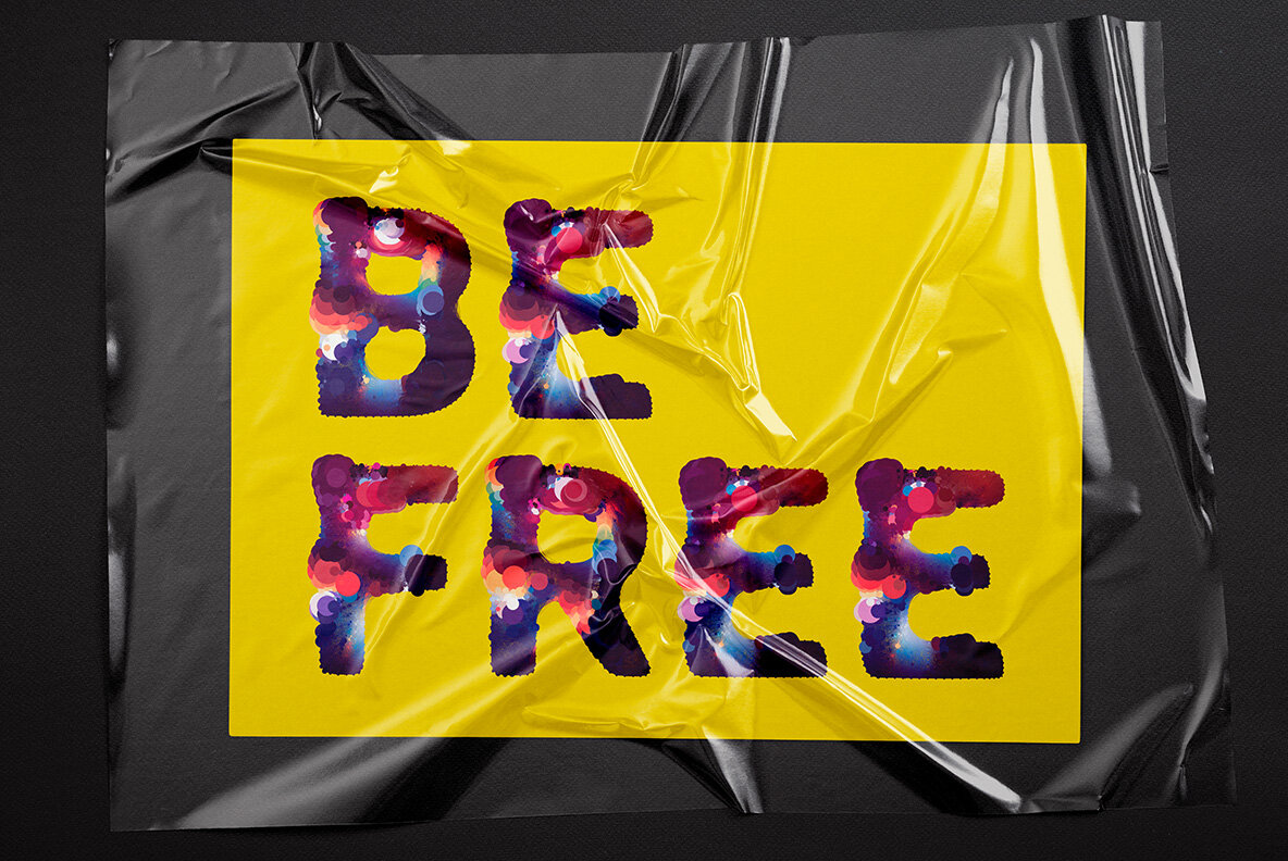 Cosmic Bubbles SVG Font 6