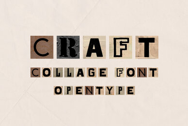 Craft Collage SVG Font