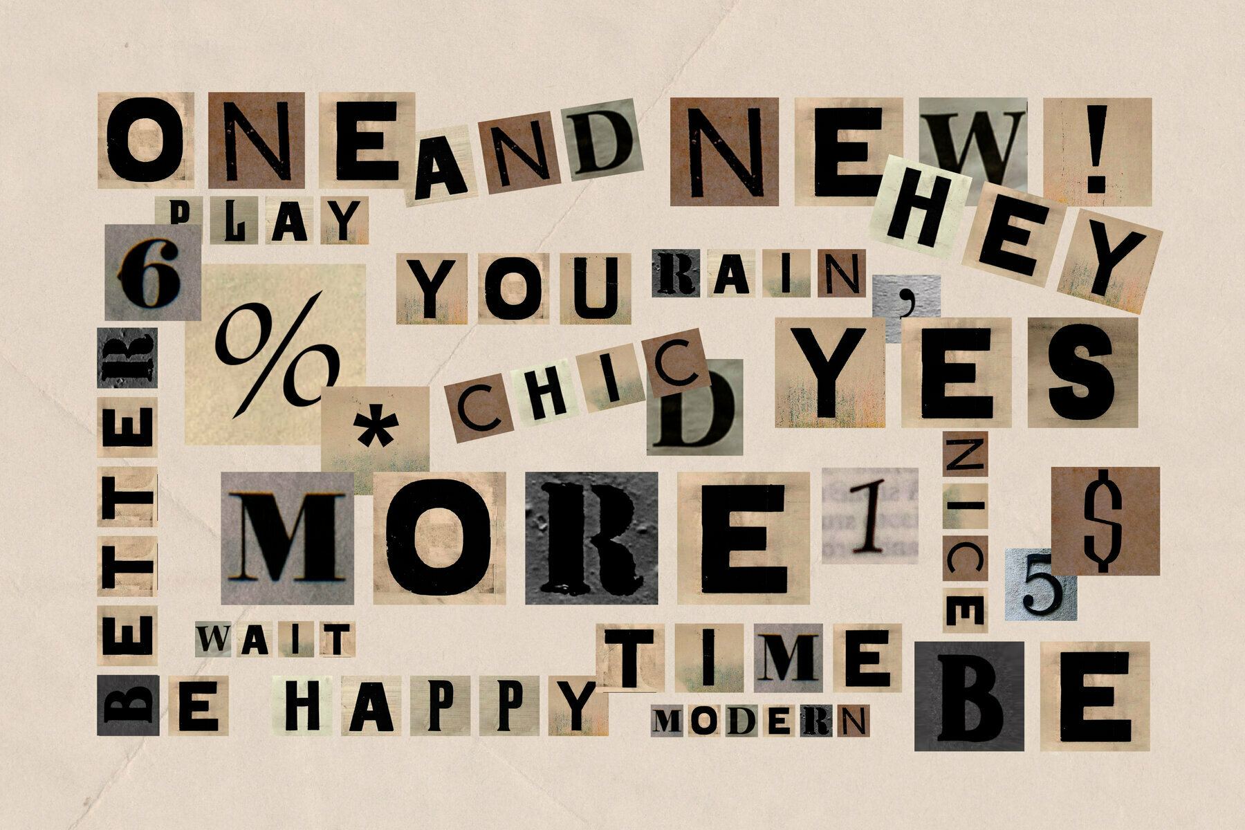 Craft Collage SVG Font 2