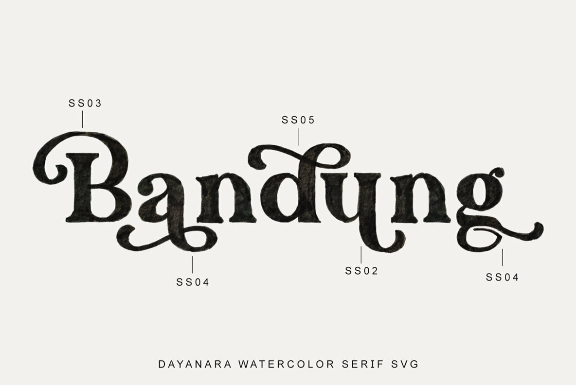 Dayanara   Watercolor SVG 4