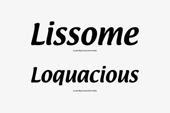 Lucida Big Casual Lucida Big Casual