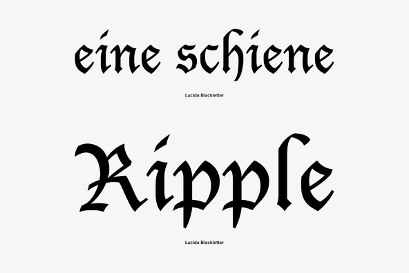Lucida Blackletter Lucida Blackletter