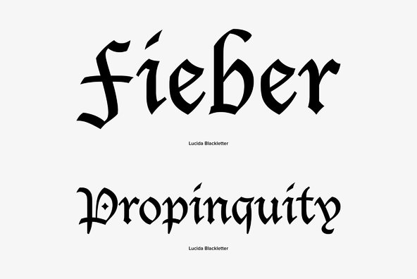 Lucida Blackletter Lucida Blackletter