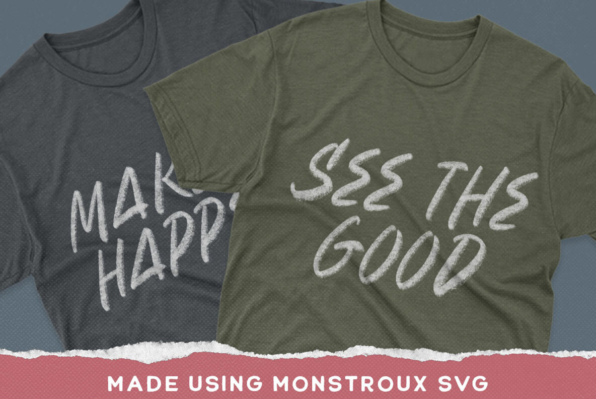 Monstroux Brush SVG Font 8