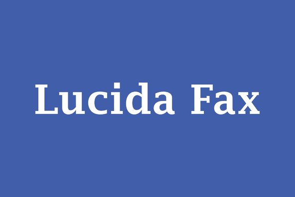Lucida Fax Lucida Fax