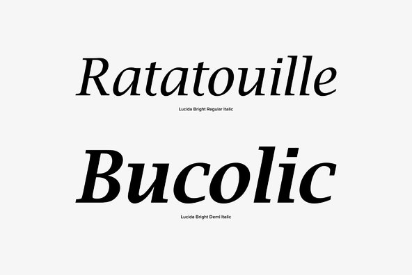 Lucida Bright Lucida Bright