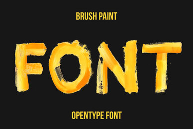 Brush Paint SVG  Font