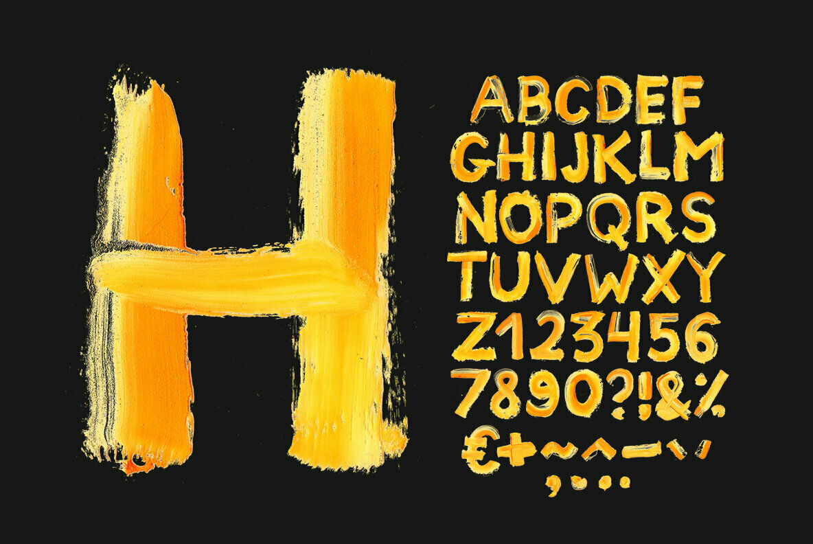 Brush Paint SVG  Font 2