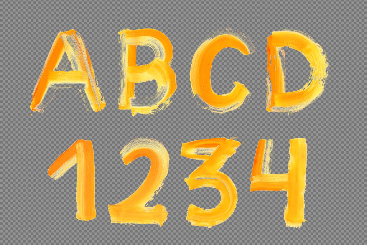 Brush Paint SVG  Font 10