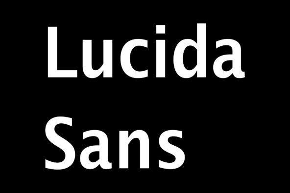 Lucida Sans Lucida Sans