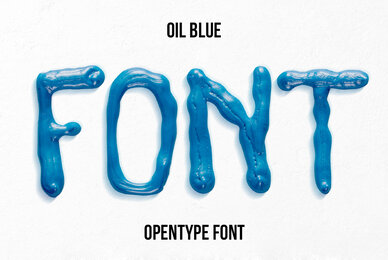 Oil Blue SVG Font