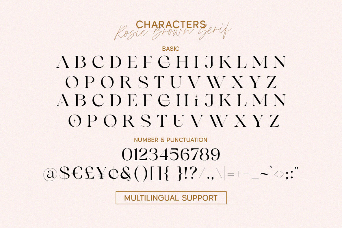 Rosie Brown Font Duo 8