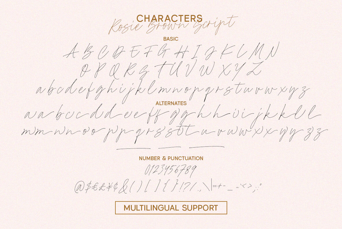 Rosie Brown Font Duo 9