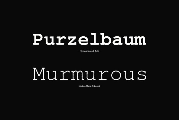 Nimbus Monospace Nimbus Monospace