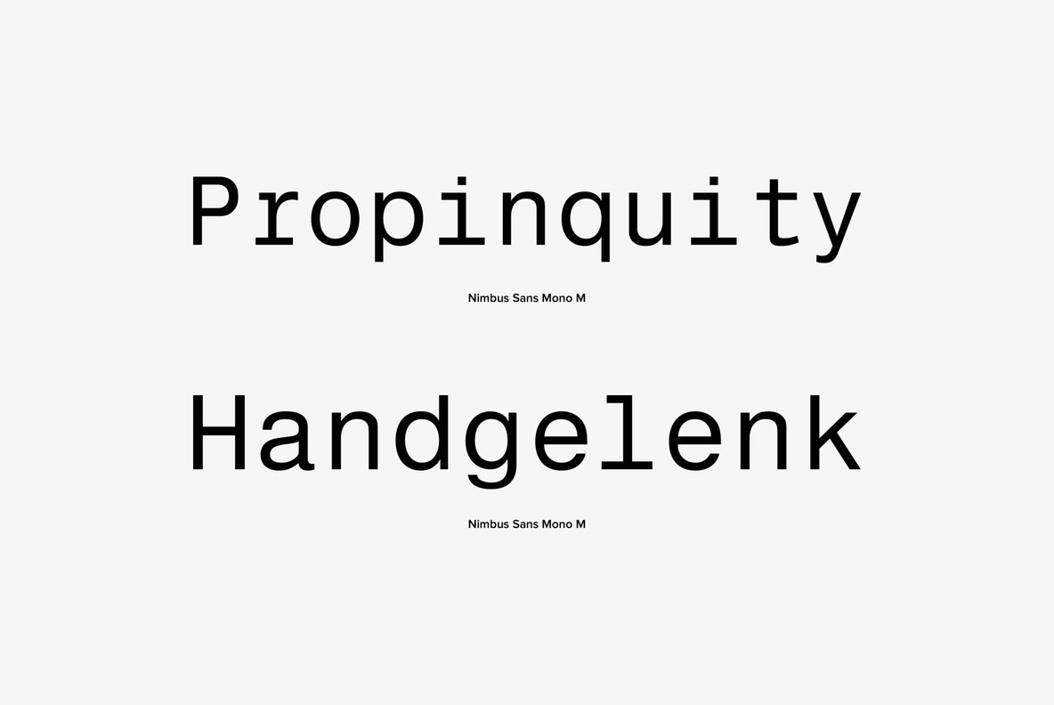 Nimbus Sans Mono Nimbus Sans Mono