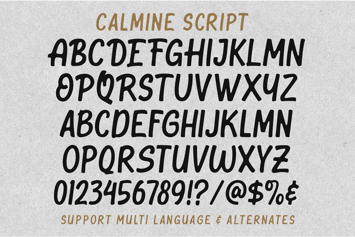 Calmine Font Duo 9