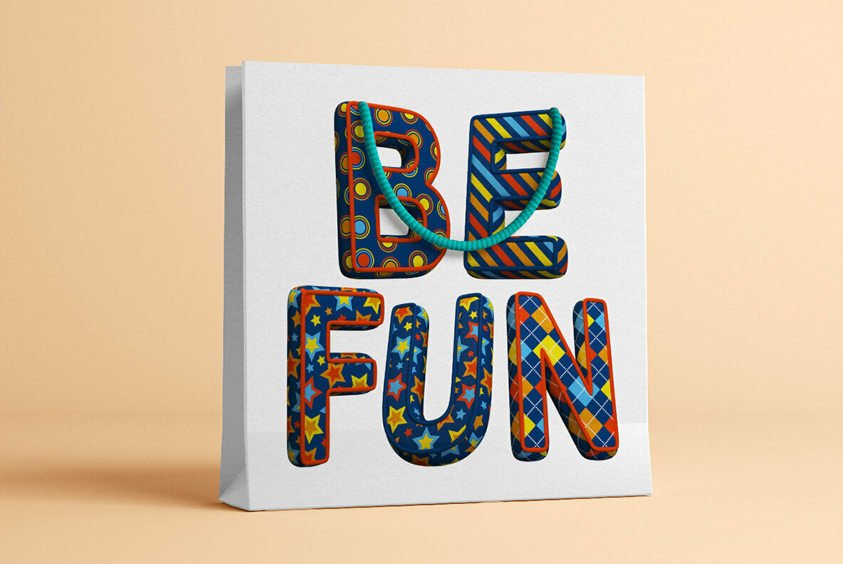 Color Textile SVG Font 4