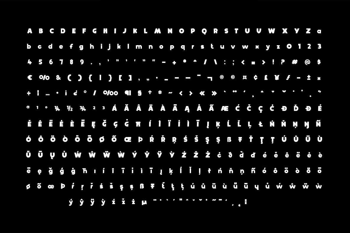 Black Boundy Typeface 6