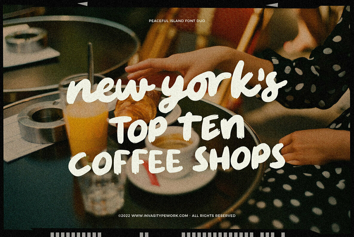 Peaceful Island Font Duo 3