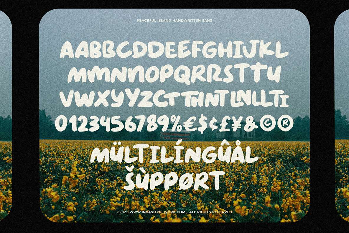 Peaceful Island Font Duo 6