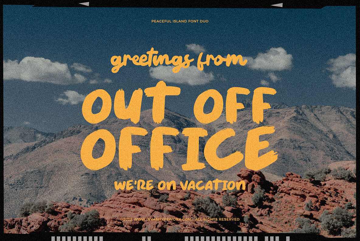 Peaceful Island Font Duo 7