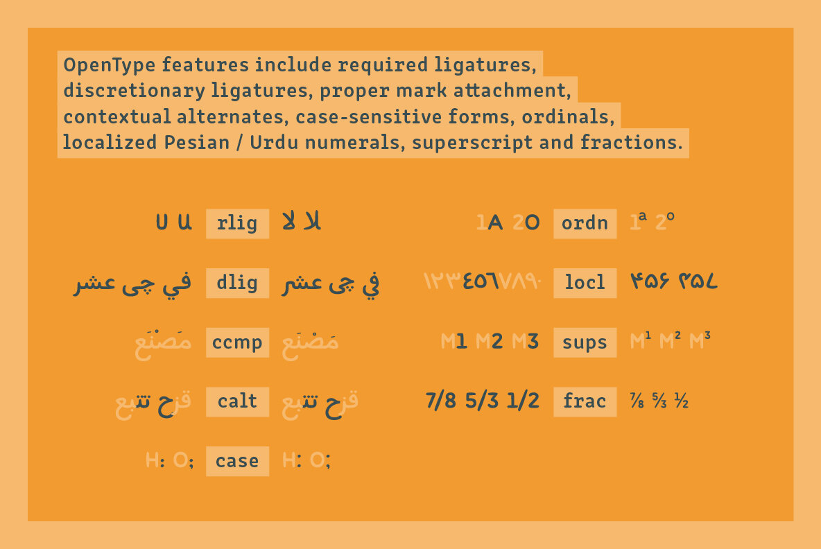 Fushar Arabic   SVG Color Font 7