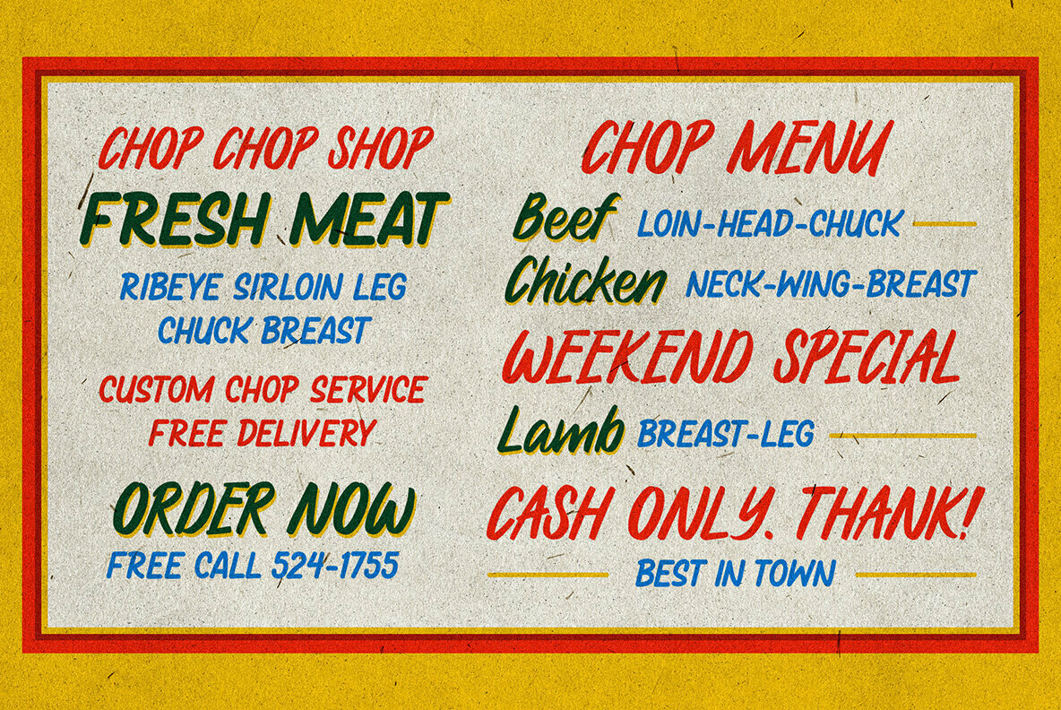 Local Groceries Font Duo 3