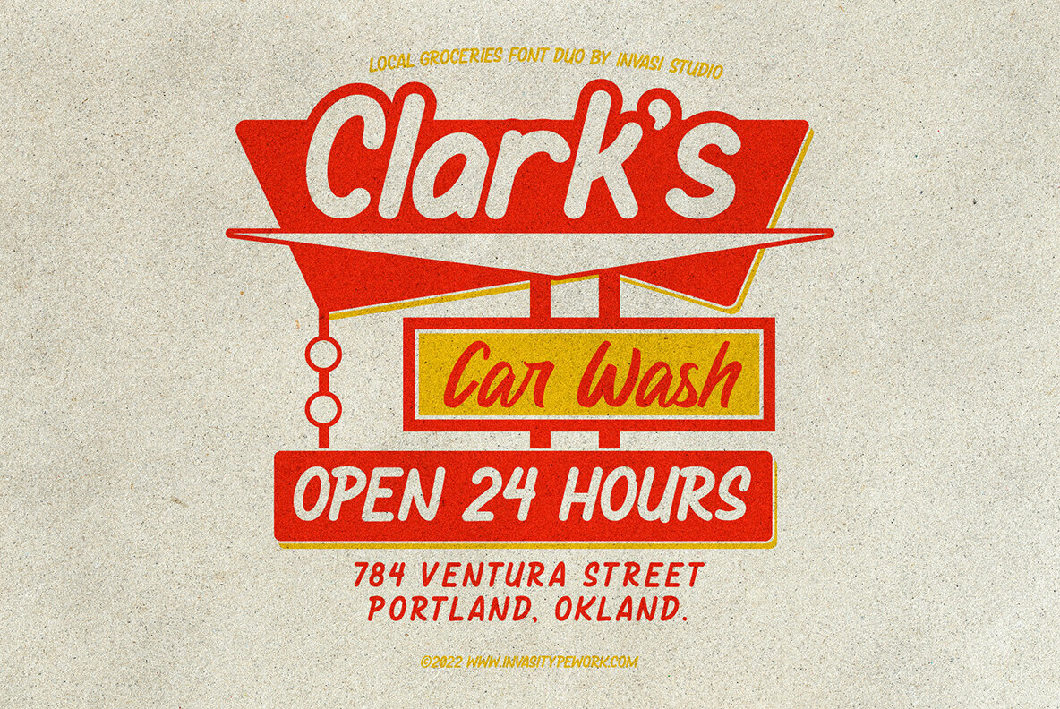 Local Groceries Font Duo 4