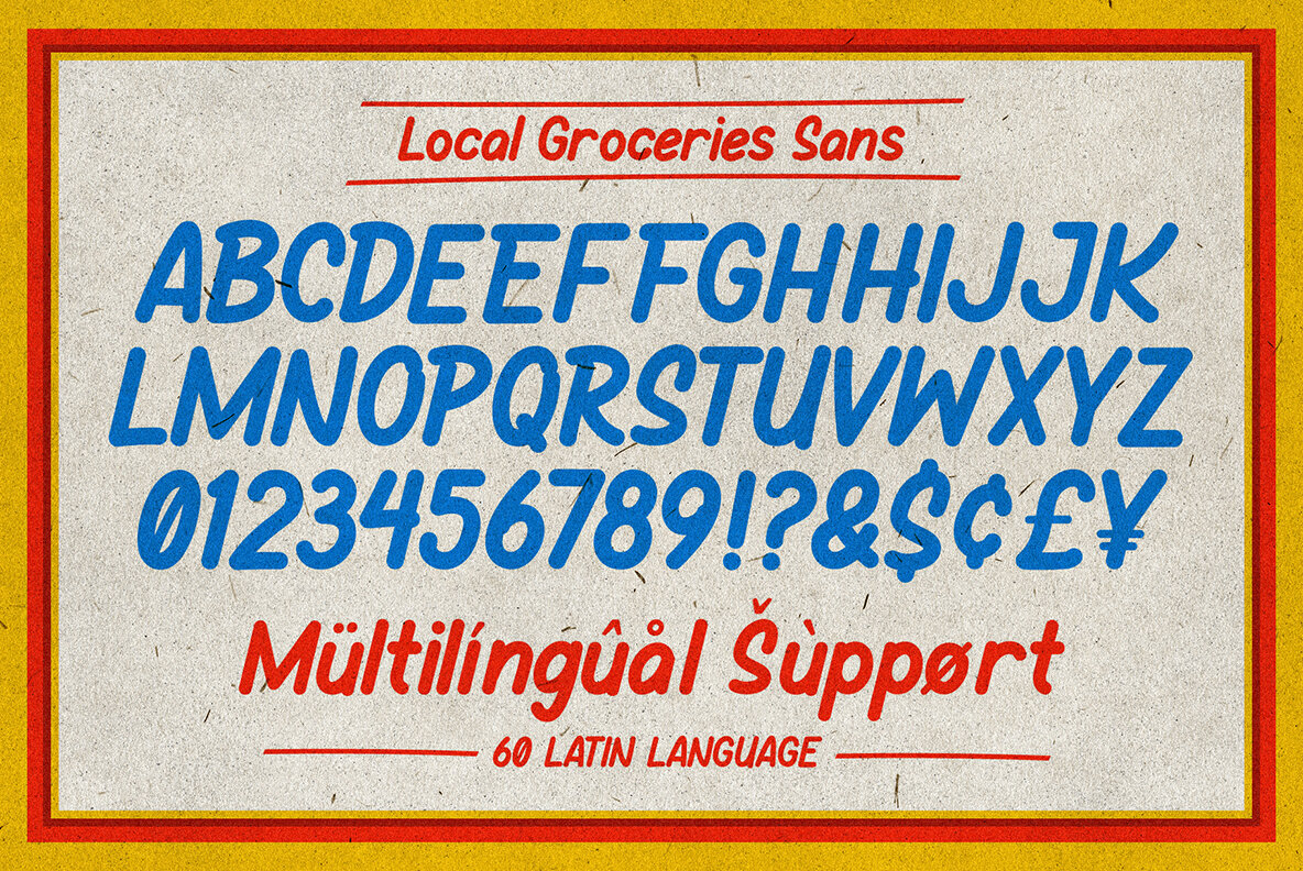 Local Groceries Font Duo 10