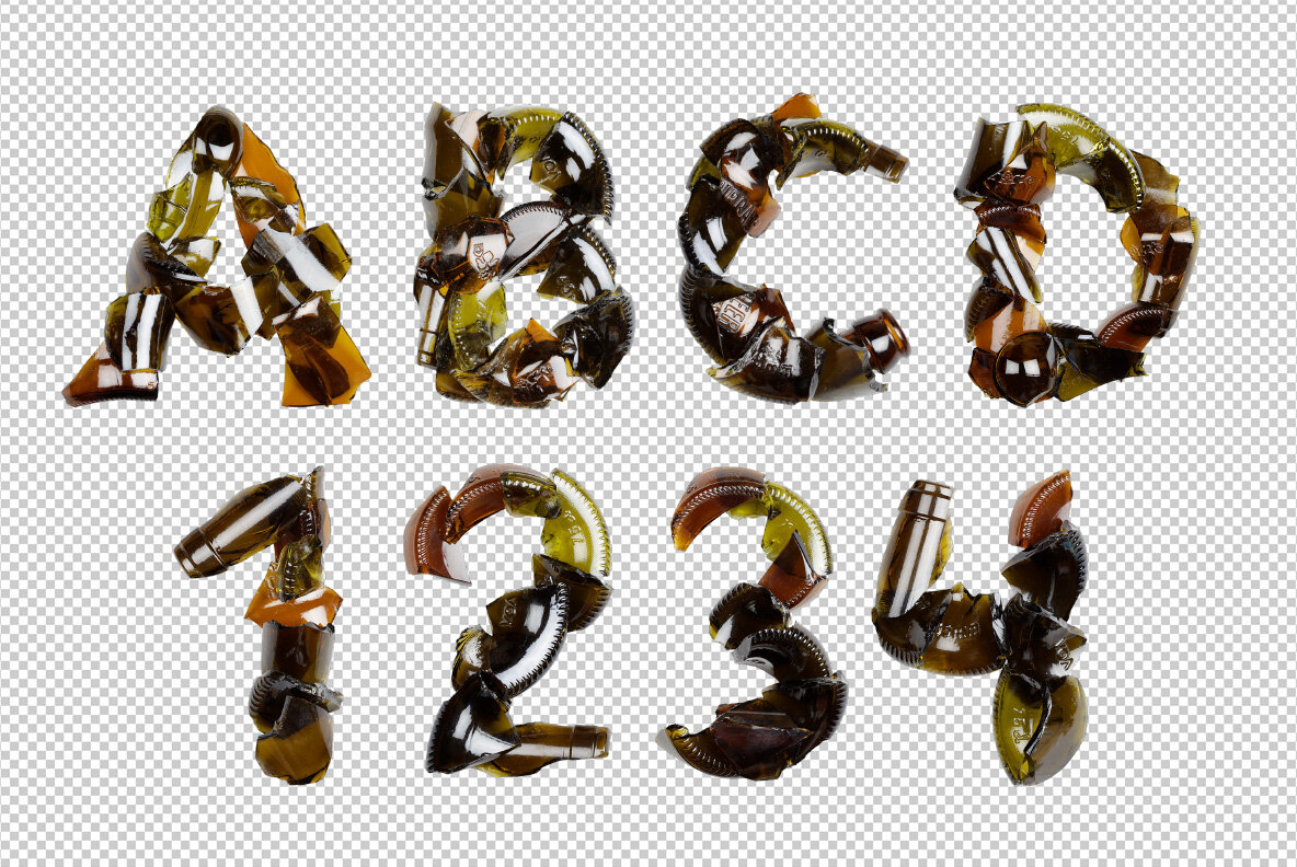Broken Bottle SVG Font 8