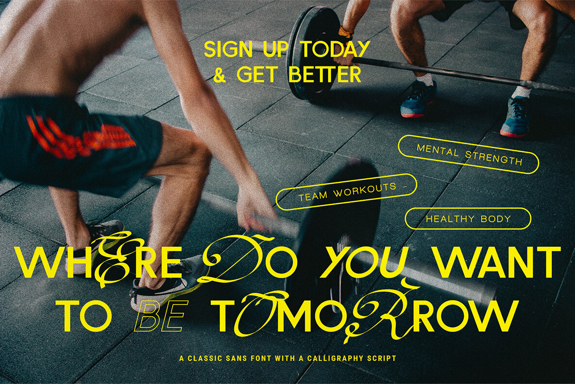 French Lovers Font Duo 14